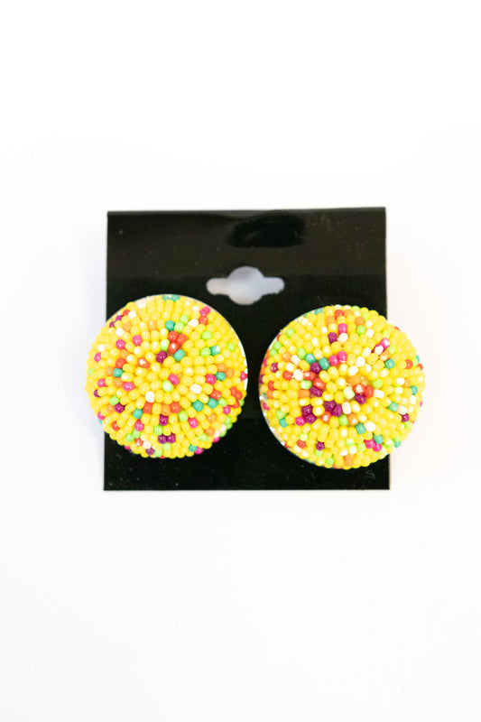 Kaleidoscope Sky Yellow Earrings