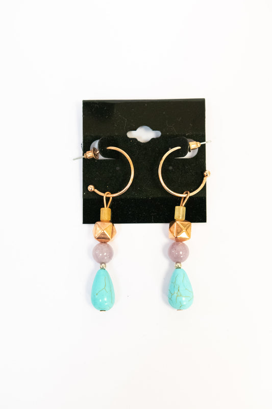 Boulevard Stroll Copper Earrings