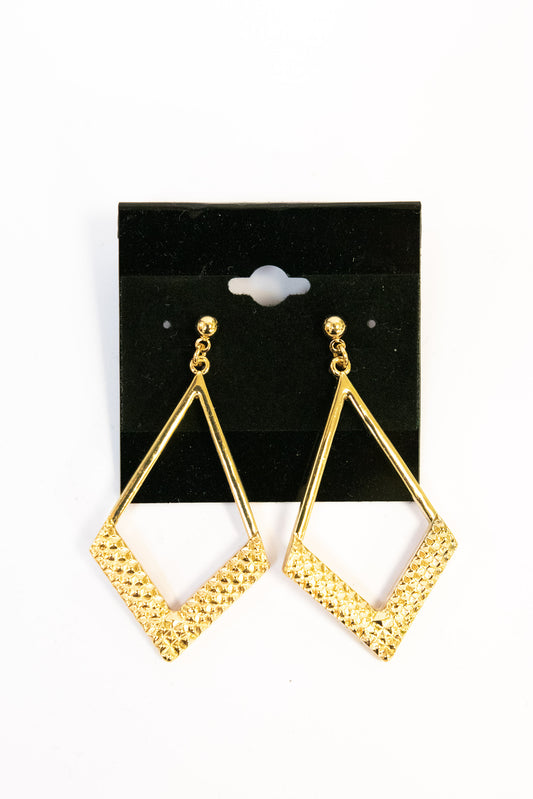 Golden Kite Geometric Dangle Earrings