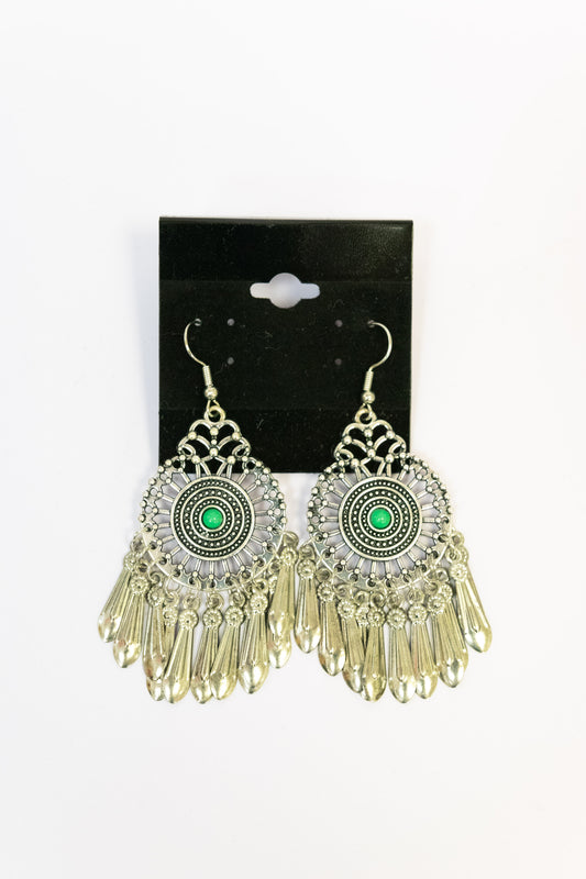 Dream a Little DREAMCATCHER - Green Earrings